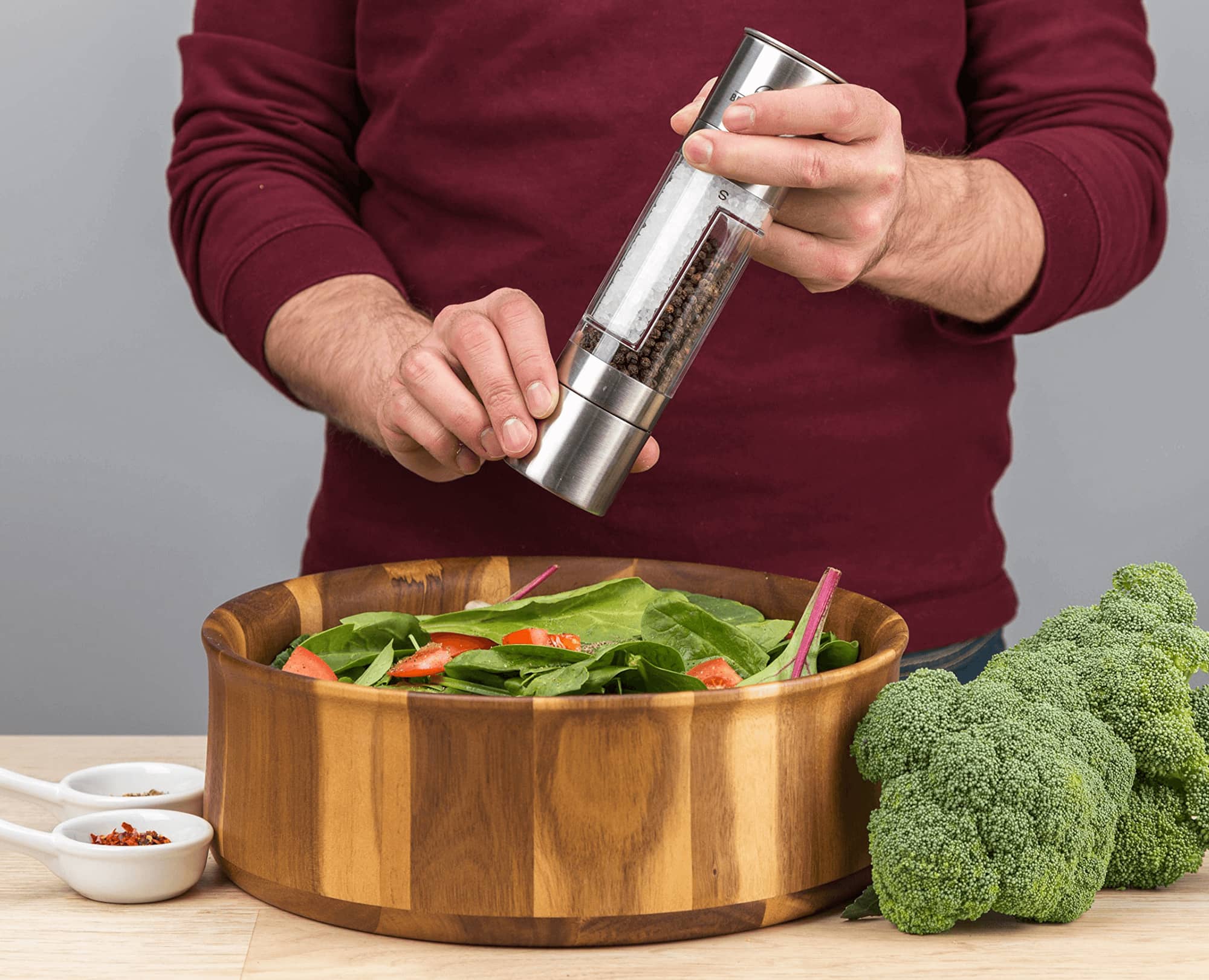 Modern 2 in 1 Salt & Pepper Grinder – Benchusch®