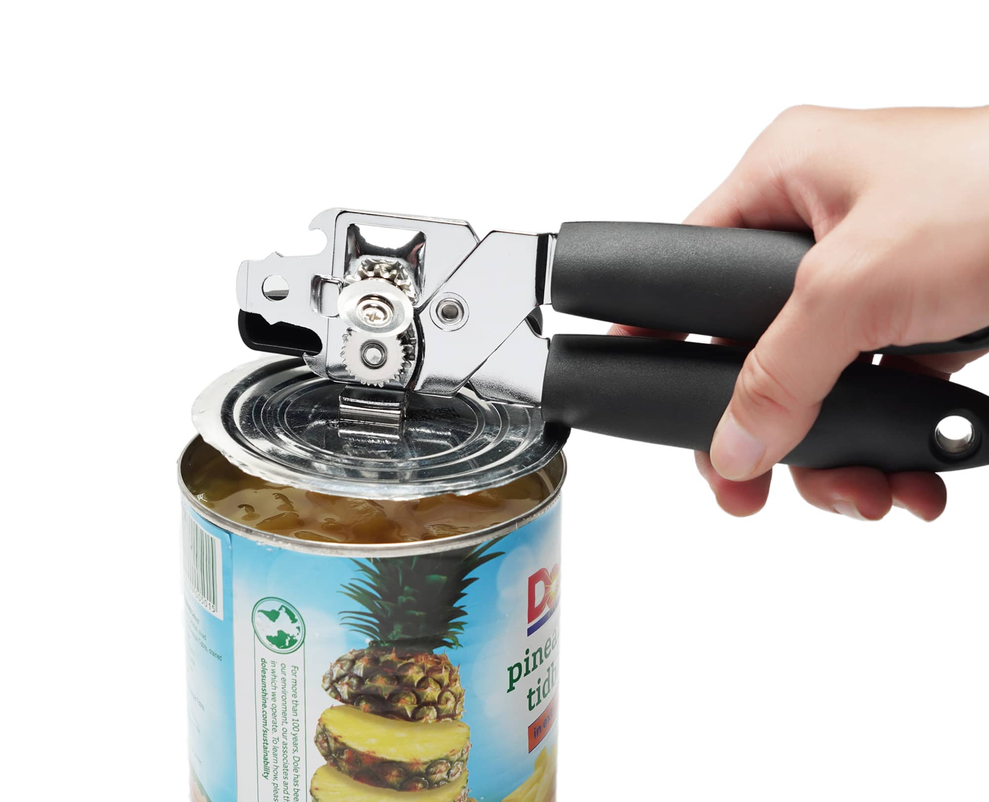 PrinChef Can Opener Manual, Can Tin Bottle Opener with Magnet - No